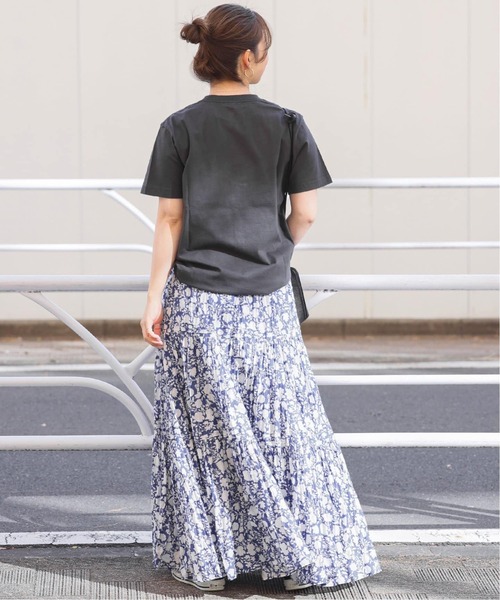 ジャーナルスタンダード　relume　コットンボイルクリンクルティアードスカート コットンボイルクリンクルティアードスカート（ロング・マキシ丈
