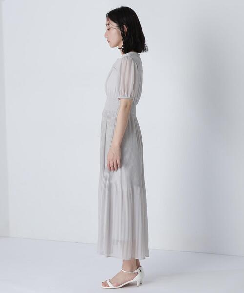 NATURAL BEAUTY BASIC(ナチュラルビューティーベーシック)の「◇ヨークライン楊柳プリーツワンピース(ワンピース・レディース・ラベンダー/ネイビー/グレー・SMALL/MEDIUM/P/S)」の21枚目の写真