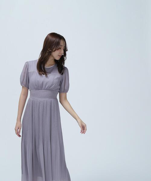 NATURAL BEAUTY BASIC(ナチュラルビューティーベーシック)の「◇ヨークライン楊柳プリーツワンピース(ワンピース・レディース・ラベンダー/ネイビー/グレー・SMALL/MEDIUM/P/S)」の10枚目の写真