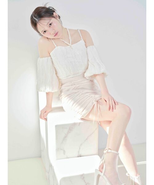 EATME（イートミー）の「ギャザースカート（スカート・レディース・ブルー/ブラック/アイボリー・SMALL/MEDIUM）」の7枚目の写真