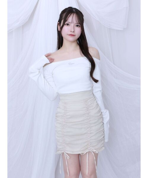 EATME（イートミー）の「ギャザースカート（スカート・レディース・ブルー/ブラック/アイボリー・SMALL/MEDIUM）」の9枚目の写真