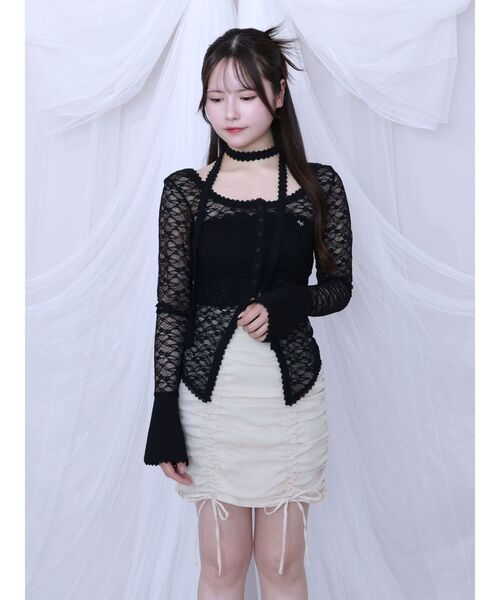 EATME（イートミー）の「ギャザースカート（スカート・レディース・ブルー/ブラック/アイボリー・SMALL/MEDIUM）」の14枚目の写真