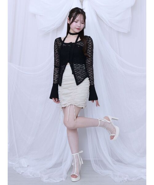 EATME（イートミー）の「ギャザースカート（スカート・レディース・ブルー/ブラック/アイボリー・SMALL/MEDIUM）」の15枚目の写真