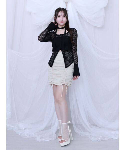 EATME（イートミー）の「ギャザースカート（スカート・レディース・ブルー/ブラック/アイボリー・SMALL/MEDIUM）」の17枚目の写真