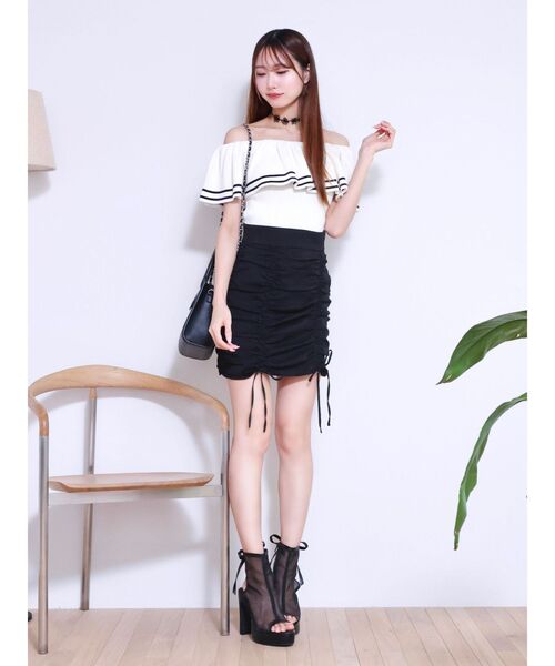 EATME（イートミー）の「ギャザースカート（スカート・レディース・ブルー/ブラック/アイボリー・SMALL/MEDIUM）」の20枚目の写真