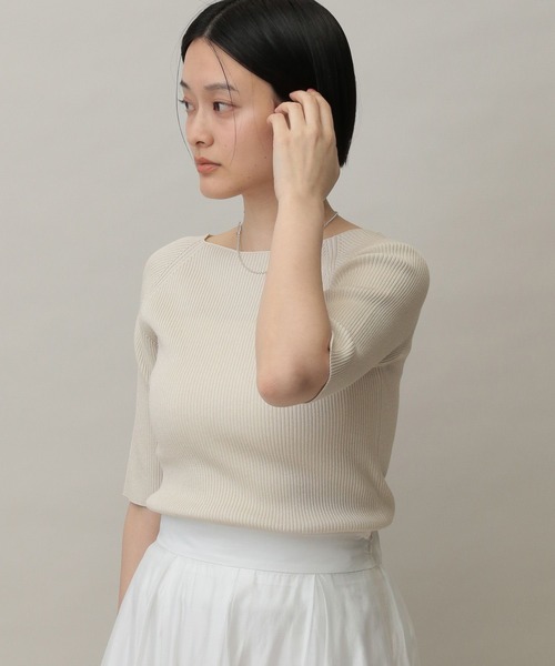 A part by（アパートバイ）の「アセテートコンボート5S（ニット/セーター・レディース・グレー系その他3/ホワイト系その他6/チャコールグレー/ブルー系その他4・FREE）」の2枚目の写真