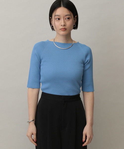 A part by（アパートバイ）の「アセテートコンボート5S（ニット/セーター・レディース・グレー系その他3/ホワイト系その他6/チャコールグレー/ブルー系その他4・FREE）」の4枚目の写真