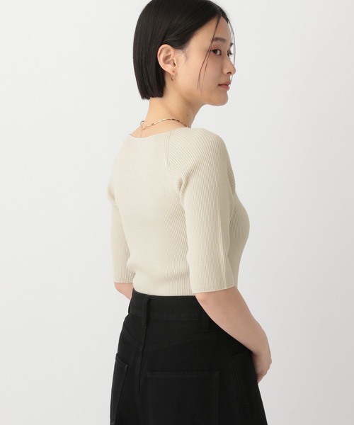 A part by（アパートバイ）の「アセテートコンボート5S（ニット/セーター・レディース・グレー系その他3/ホワイト系その他6/チャコールグレー/ブルー系その他4・FREE）」の7枚目の写真