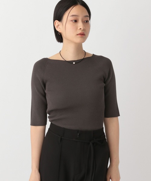 A part by（アパートバイ）の「アセテートコンボート5S（ニット/セーター・レディース・グレー系その他3/ホワイト系その他6/チャコールグレー/ブルー系その他4・FREE）」の12枚目の写真