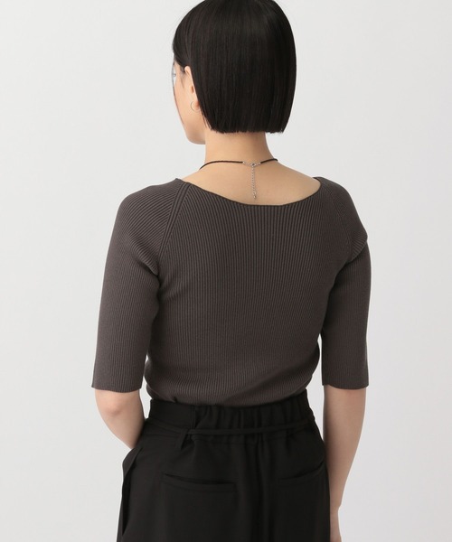 A part by（アパートバイ）の「アセテートコンボート5S（ニット/セーター・レディース・グレー系その他3/ホワイト系その他6/チャコールグレー/ブルー系その他4・FREE）」の13枚目の写真