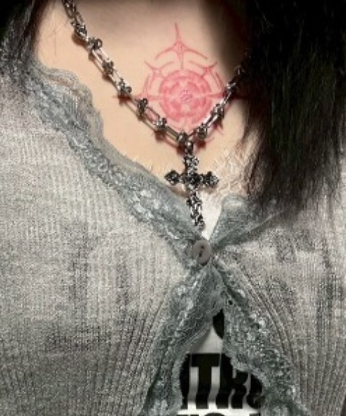 XU(エックスユー)の「【Never mind the XU】cross chain necklace / 【ネバーマインド ザ エックスユー】クロスチェーンネックレスシルバーネックレス(ネックレス・メンズ・シルバー・ONE SIZE)」の8枚目の写真