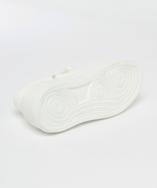 Honeys（ハニーズ）の「厚底コートスニーカー（スニーカー・レディース・ホワイト/ブラック・L/LL/M/S）」の19枚目の写真