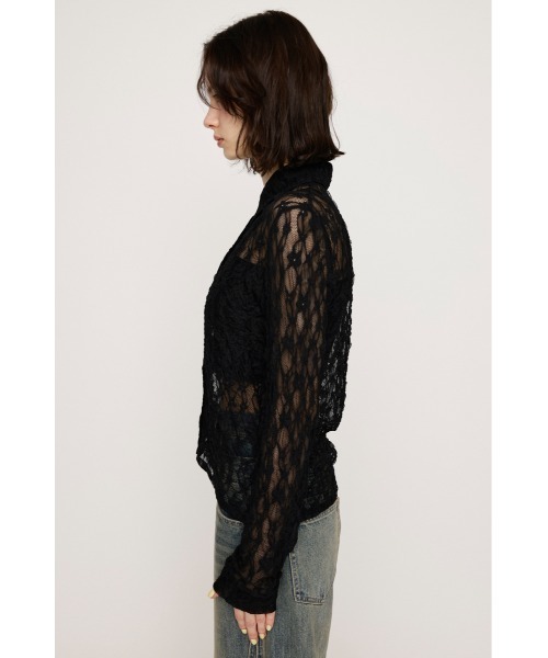 SLY（スライ）の「LACE COMPACT SH レース コンパクト シャツ（シャツ/ブラウス・レディース・オフホワイト/ブラック/ライトブルー/ブラウン・FREE）」の15枚目の写真