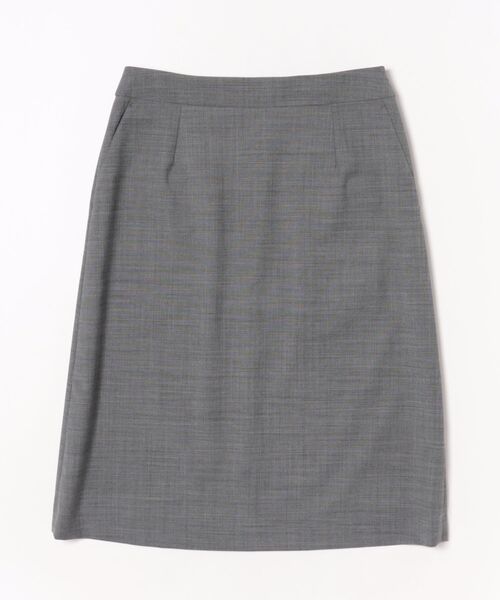 NEWYORKER（ニューヨーカー）の「【ウォッシャブル】シャークスキン Aラインスカート（スカート・レディース・ブルー/グレー系その他・11号/9号）」の2枚目の写真