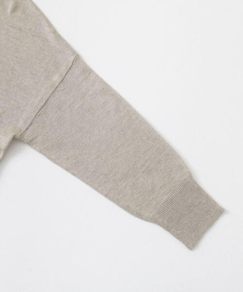 URBAN RESEARCH DOORS（アーバンリサーチドアーズ）の「リネンVネックカーディガン（カーディガン/ボレロ・レディース・ライトベージュ/チャコールグレー/ライトグレー・MEDIUM）」の13枚目の写真