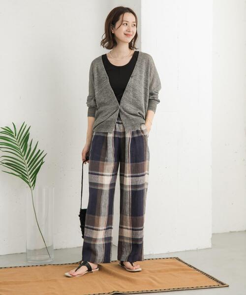 セール】リネンVネックカーディガン（カーディガン/ボレロ）｜URBAN