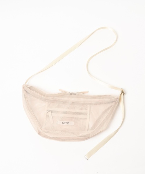 PAGEBOY(ページボーイ)の「Anui/【CONTROL FREAK】メッシュハーフムーンショルダー(ショルダーバッグ・レディース・オフホワイト/ブラック・FREE)」の2枚目の写真