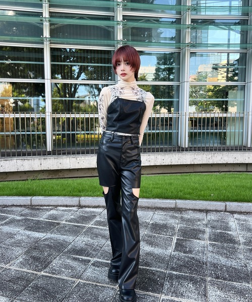パンツ opium enamel leather long fauld Amazon.com | pinokino Wedge Heel Shark Boots for Women Knee