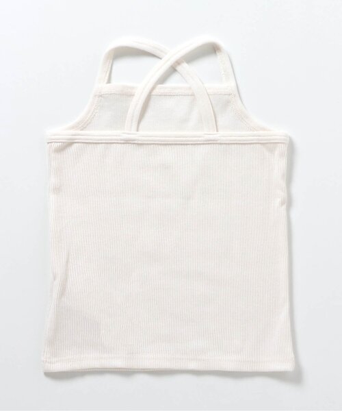 apres les cours（アプレレクール）の「クロスストラップキャミ（インナーウェア/肌着・キッズ・ブラック/アイボリー・130/120/110/100/90/80）」の3枚目の写真