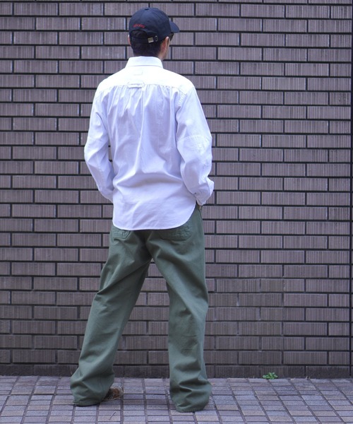 BROOKLYN OVERALL（ブルックリンオーバーオール）の「ダブルパッチポケットシャツ（シャツ/ブラウス・メンズ・ホワイト/ブルー・MEDIUM/LARGE）」の13枚目の写真