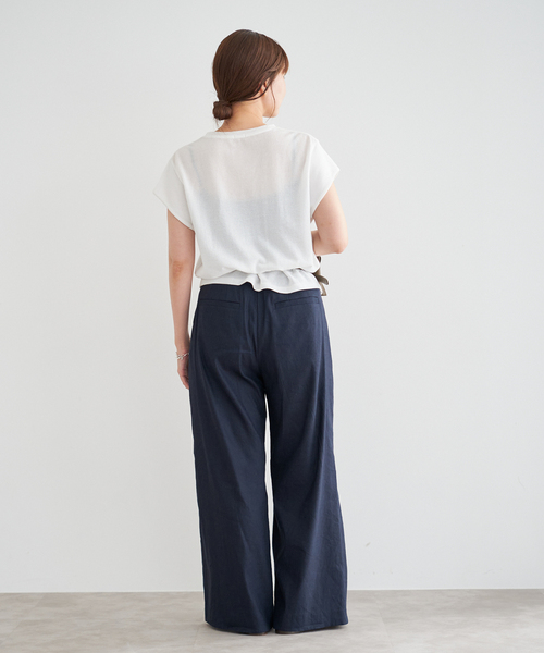 IENA(イエナ)の「リネンストレッチ マリンパンツ(その他パンツ・レディース・ネイビー/アイボリー/グリーン・34/36/38)」の12枚目の写真