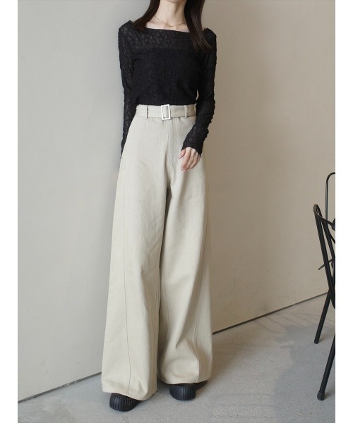 amel（エイメル）の「クラシックレースシアートップス/ブラック（シャツ/ブラウス・レディース・ブラック・FREE）」の5枚目の写真