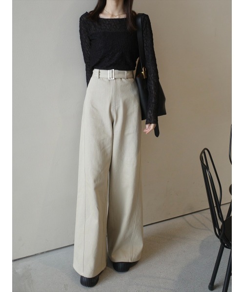 amel（エイメル）の「クラシックレースシアートップス/ブラック（シャツ/ブラウス・レディース・ブラック・FREE）」の9枚目の写真