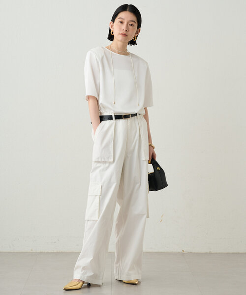 LOUNGEDRESS（ラウンジドレス）の「カーゴボリュームパンツ（その他パンツ・レディース・レッド/オフホワイト・MEDIUM/SMALL）」の7枚目の写真