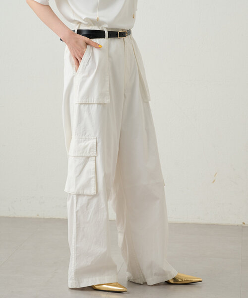 LOUNGEDRESS（ラウンジドレス）の「カーゴボリュームパンツ（その他パンツ・レディース・レッド/オフホワイト・MEDIUM/SMALL）」の11枚目の写真