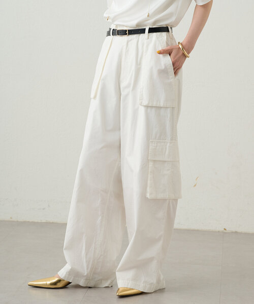 LOUNGEDRESS（ラウンジドレス）の「カーゴボリュームパンツ（その他パンツ・レディース・レッド/オフホワイト・MEDIUM/SMALL）」の13枚目の写真