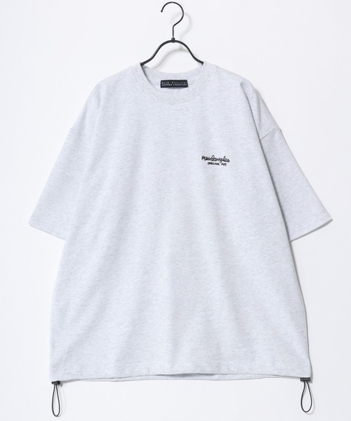 Mark Gonzales（マーク・ゴンザレス）の「MARK GONZALES ARTWORK COLLECTION/マークゴンザレス 別注 2点セットアップ オーバーサイズ ミニ裏毛 ロゴ ワンポイント刺繍 半袖スウェットTシャツ＆ショートパンツ/ルームウェア/ワンマイルウェア/パジャマ/レディース メンズ（ルームウェア/パジャマ・メンズ・ブラック/ネイビー/グレー/アッシュグレー・XL/L/M）」の5枚目の写真