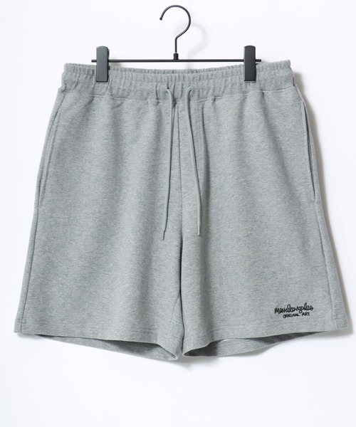 Mark Gonzales（マーク・ゴンザレス）の「MARK GONZALES ARTWORK COLLECTION/マークゴンザレス 別注 2点セットアップ オーバーサイズ ミニ裏毛 ロゴ ワンポイント刺繍 半袖スウェットTシャツ＆ショートパンツ/ルームウェア/ワンマイルウェア/パジャマ/レディース メンズ（ルームウェア/パジャマ・メンズ・ブラック/ネイビー/グレー/アッシュグレー・XL/L/M）」の11枚目の写真