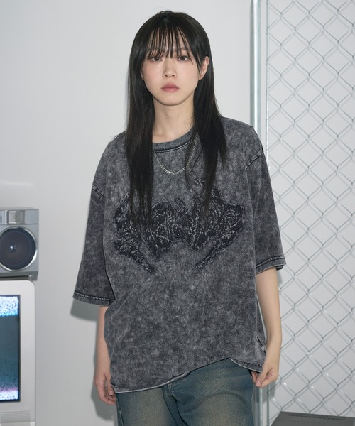 MSG（エムエスジー）の「Buyer's Select/BLACKDENIMワッペンケミカル加工Tシャツ（Tシャツ/カットソー・メンズ・ブラック系/グレー系/グレー系2/ブラック系2・M/L）」の19枚目の写真