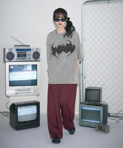 MSG（エムエスジー）の「Buyer's Select/BLACKDENIMワッペンケミカル加工Tシャツ（Tシャツ/カットソー・メンズ・ブラック系/グレー系/グレー系2/ブラック系2・M/L）」の5枚目の写真