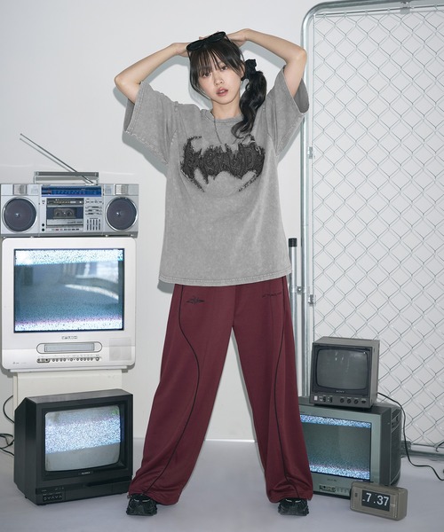 MSG（エムエスジー）の「Buyer's Select/BLACKDENIMワッペンケミカル加工Tシャツ（Tシャツ/カットソー・メンズ・ブラック系/グレー系/グレー系2/ブラック系2・M/L）」の6枚目の写真