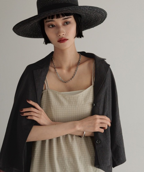 LOWRYS FARM（ローリーズファーム）の「ノルマンディショートシャツ　 248288（シャツ/ブラウス・レディース・チャコールグレー/ブラウン/アイボリー/ブルー・FREE）」の2枚目の写真