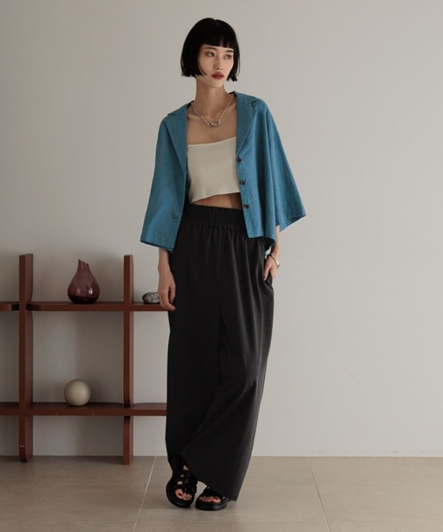 LOWRYS FARM（ローリーズファーム）の「ノルマンディショートシャツ　 248288（シャツ/ブラウス・レディース・チャコールグレー/ブラウン/アイボリー/ブルー・FREE）」の15枚目の写真