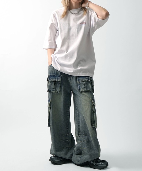 ILL'S(イルズ)の「中華バックプリントTシャツ(Tシャツ/カットソー・メンズ・ホワイト/ブラック・M/L)」の9枚目の写真