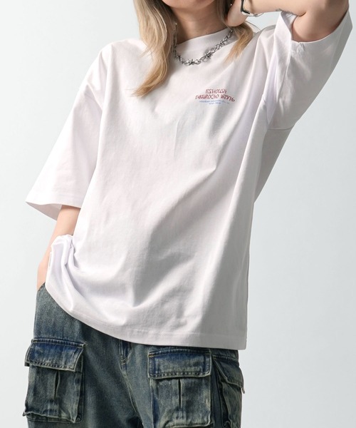 ILL'S(イルズ)の「中華バックプリントTシャツ(Tシャツ/カットソー・メンズ・ホワイト/ブラック・M/L)」の7枚目の写真