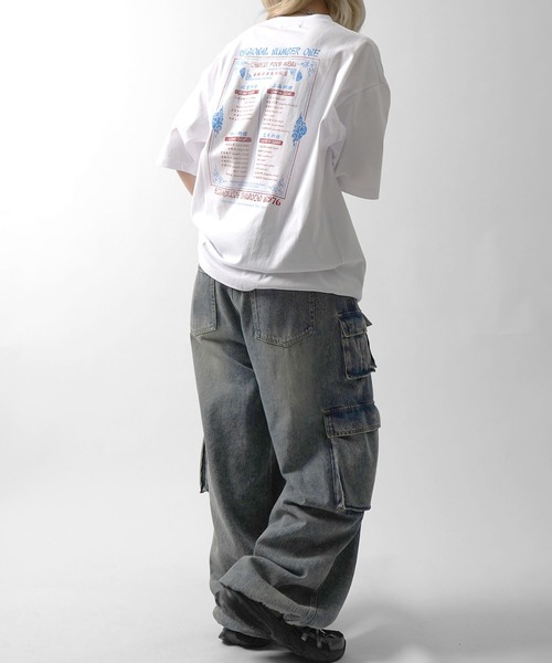 ILL'S(イルズ)の「中華バックプリントTシャツ(Tシャツ/カットソー・メンズ・ホワイト/ブラック・M/L)」の8枚目の写真