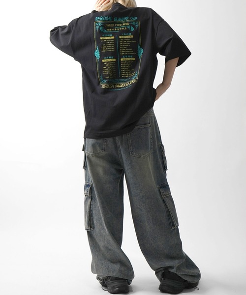ILL'S(イルズ)の「中華バックプリントTシャツ(Tシャツ/カットソー・メンズ・ホワイト/ブラック・M/L)」の14枚目の写真