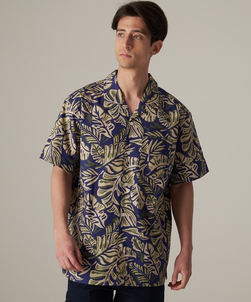 Eddie Bauer(エディーバウアー)の「バハキャンプ 半袖 シャツ(シャツ/ブラウス・メンズ・パープル系/グリーン系/オレンジ系/イエロー系・L/M/XL/S/XXL)」の1枚目の写真