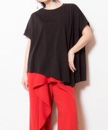 アシンメトリーフレアーTシャツ