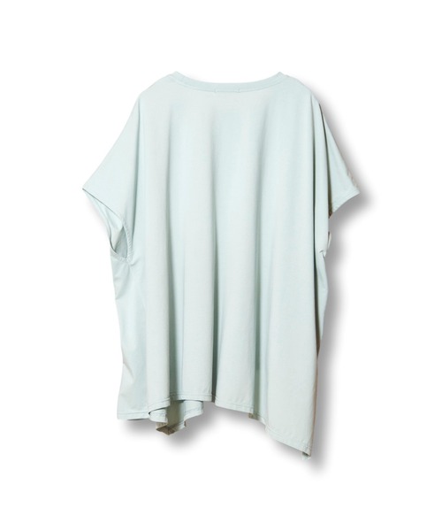 OSMOSIS(オズモーシス)の「アシンメトリーフレアーTシャツ(Tシャツ/カットソー・レディース・ブラック/グレー/ホワイト/ライトグリーン・ONE SIZE)」の16枚目の写真