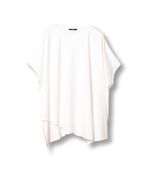 OSMOSIS(オズモーシス)の「アシンメトリーフレアーTシャツ(Tシャツ/カットソー・レディース・ブラック/グレー/ホワイト/ライトグリーン・ONE SIZE)」の18枚目の写真