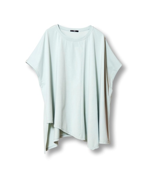 OSMOSIS(オズモーシス)の「アシンメトリーフレアーTシャツ(Tシャツ/カットソー・レディース・ブラック/グレー/ホワイト/ライトグリーン・ONE SIZE)」の19枚目の写真