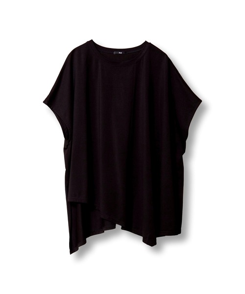 OSMOSIS(オズモーシス)の「アシンメトリーフレアーTシャツ(Tシャツ/カットソー・レディース・ブラック/グレー/ホワイト/ライトグリーン・ONE SIZE)」の21枚目の写真