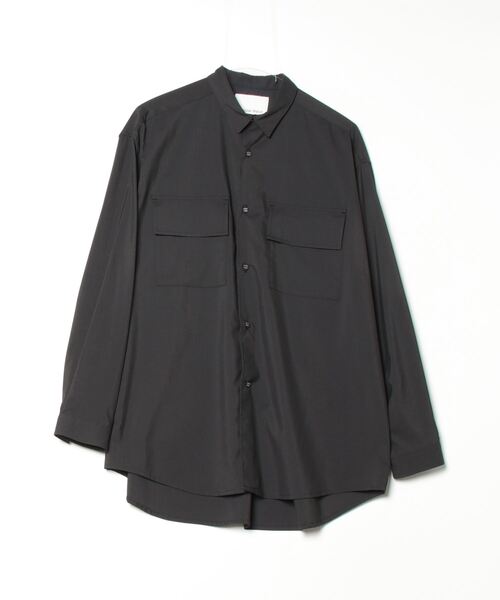 WHITE MOUNTAINEERING(ホワイトマウンテニアリング)の「REGULAR COLLAR SHIRT(シャツ/ブラウス・メンズ・ネイビー/ブラック・1/000)」の1枚目の写真