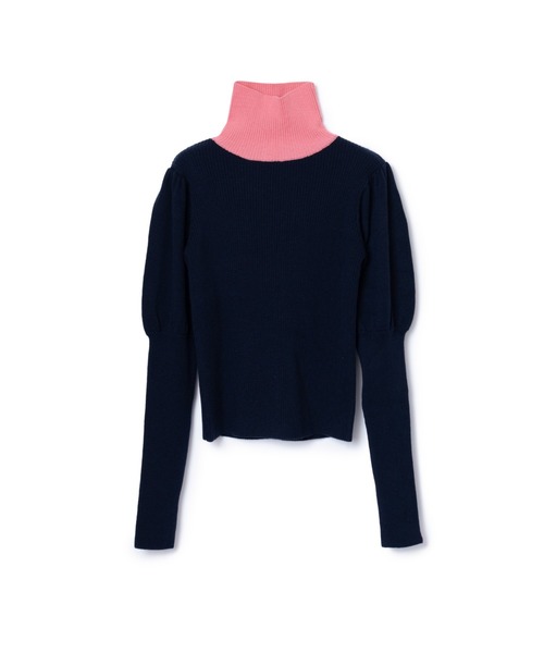 NON TOKYO(ノントーキョー)の「NON TOKYO/ノントーキョー/PUFFSLEEVE KNIT(ニット/セーター・レディース・グレー/ベージュ/ネイビー・1/2)」の3枚目の写真