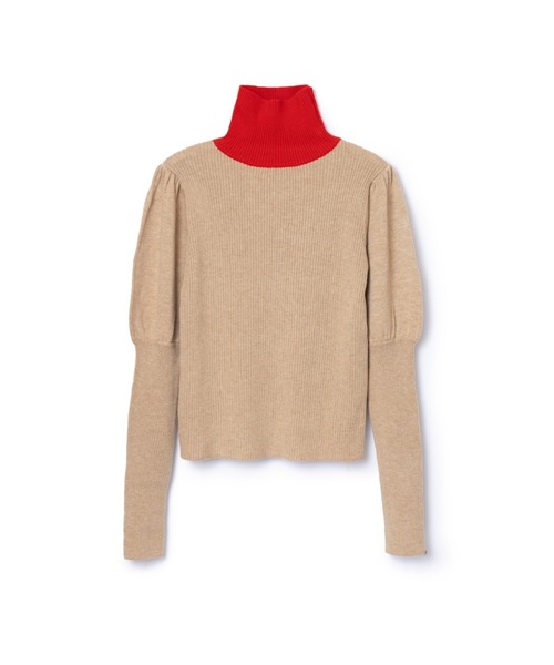 NON TOKYO(ノントーキョー)の「NON TOKYO/ノントーキョー/PUFFSLEEVE KNIT(ニット/セーター・レディース・グレー/ベージュ/ネイビー・1/2)」の6枚目の写真